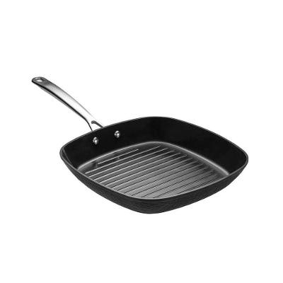 Bistequeira Gourmet 28 Cm Martelado Em Alumínio Forjado Com Revestimento Antiaderente Indução Oxford
