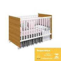 Berço Mel Branco/savana Com Colchão Baby Physical - Reller Móveis Branco/savana - 3