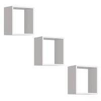 Kit 3 Nichos Juju Branco Brilho - Reller Móveis Branco Brilho - 1