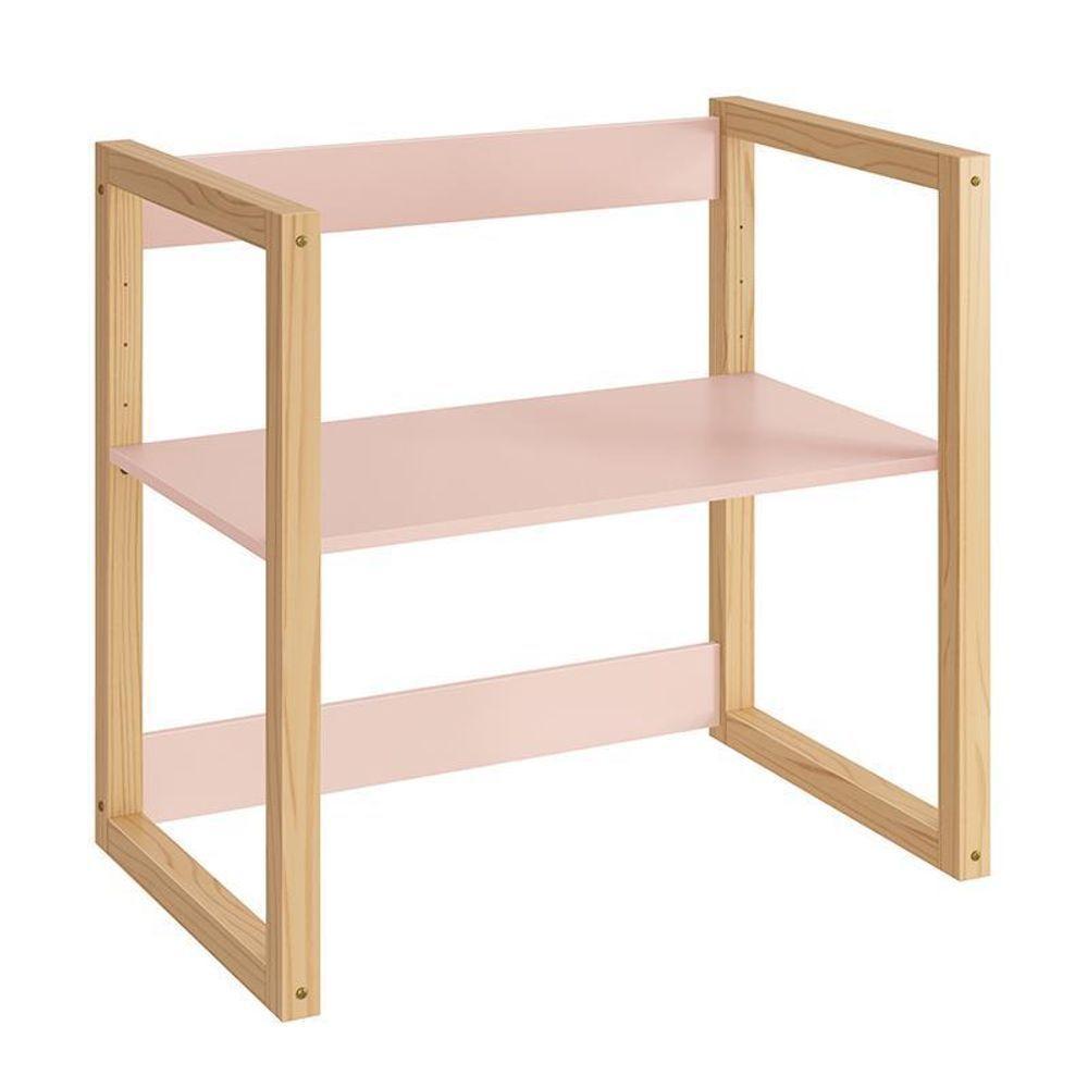 Mesa Infantil Zoe Rosa Fosco/madeira Natural - Reller Móveis Rosa Fosco/madeira Natural - 6