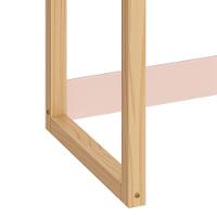 Mesa Infantil Zoe Rosa Fosco/madeira Natural - Reller Móveis Rosa Fosco/madeira Natural - 3