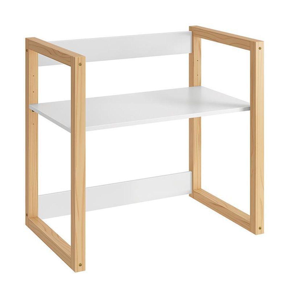 Mesa Infantil Zoe Branco Fosco/madeira Natural - Reller Móveis Branco Fosco/madeira Natural - 5