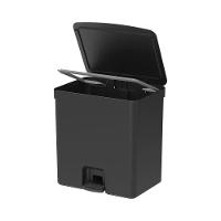 Lixeira Com Pedal Trium 20 L Preto Ou - 1