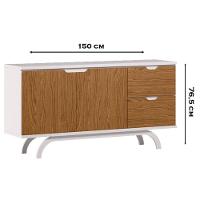 Aparador Buffet Vicenza Off White Ype - New Ceval - 3