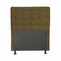 Cabeceira Dama 1,00 Cm Cama Box Solteiro Suede Marrom - 1