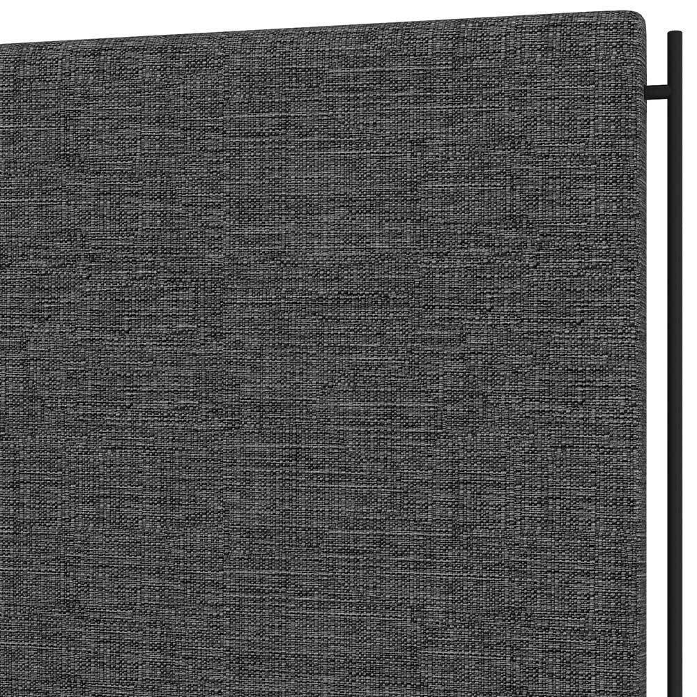 Cabeceira Cama Box Queen 160cm Estofada Goya P05 Linho Cinza Escuro - Lyam Decor - 2