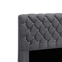 Cabeceira Fernanda 1,95 King Size Shop Das Cabeceiras Chumbo - 3