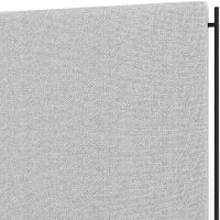 Cabeceira Cama Box Queen 160cm Estofada Goya P05 Linho Cinza Claro - Lyam Decor - 2