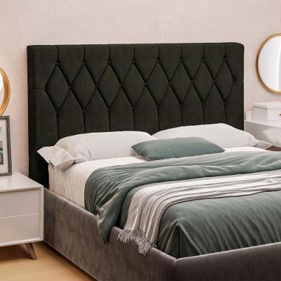 Cabeceira Queen Estofada Veloplus Dobuê Miami Castor