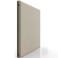 Cabeceira Cama Box Queen 160cm Estofada Goya P05 Suede Bege - Lyam Decor