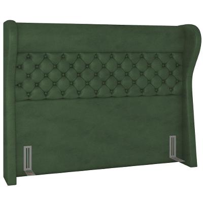 Cabeceira Cama Box Queen 160 Cm P05 Madrid Couríssimo Verde Musgo - Lyam Decor