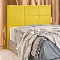 Cabeceira Estofada Milena 1,60 Queen Shop Das Cabeceira Amarelo - 5