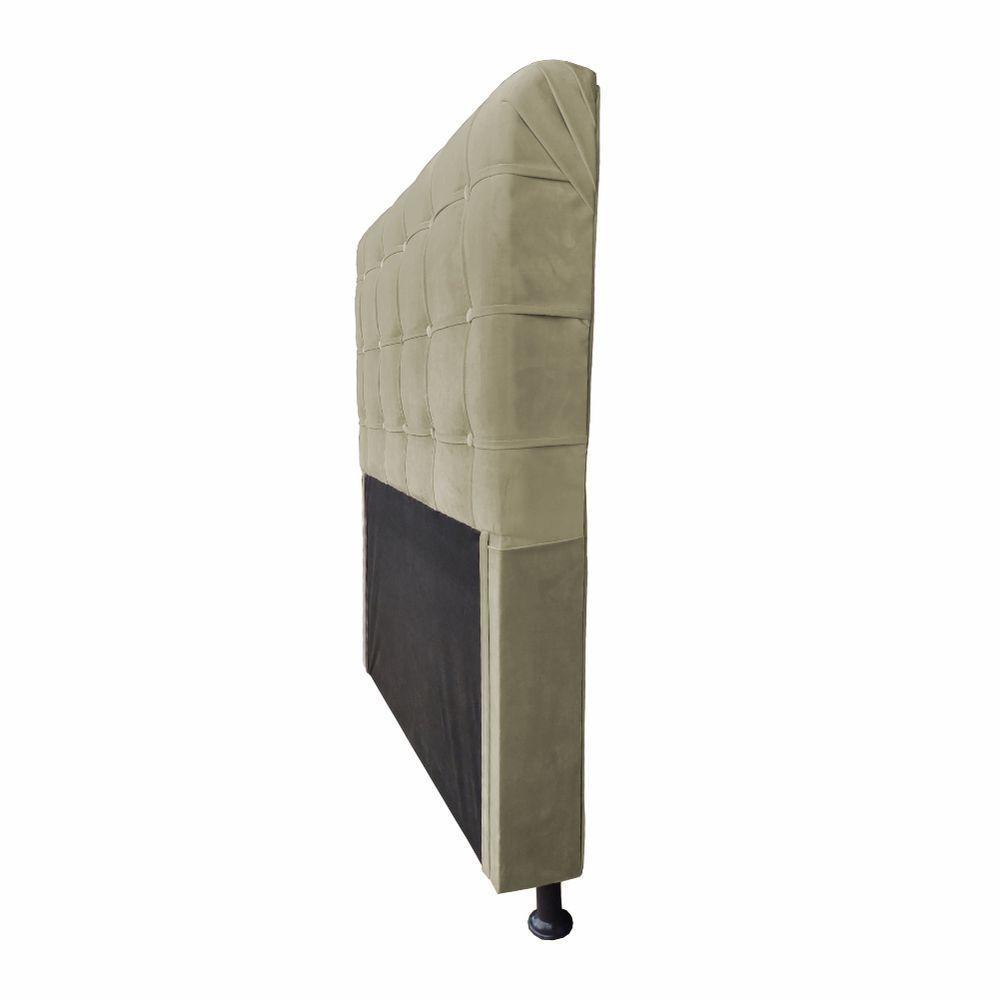 Cabeceira Dama 1,00 Cm Cama Box Solteiro Suede Bege - 3