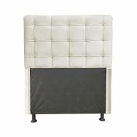 Cabeceira Dama 1,00 Cm Cama Box Solteiro Suede Bege - 1