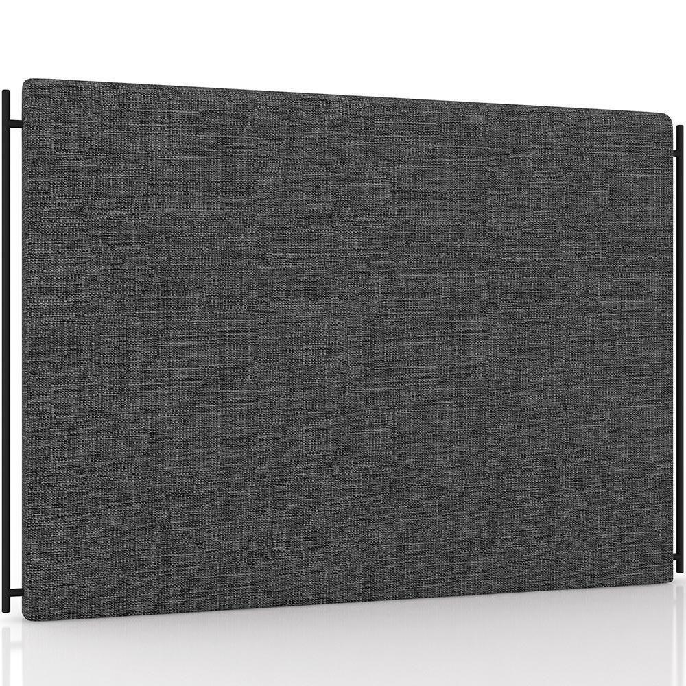 Cabeceira Cama Box Casal 140cm Estofada Goya P05 Linho Cinza Escuro - Lyam Decor - 1