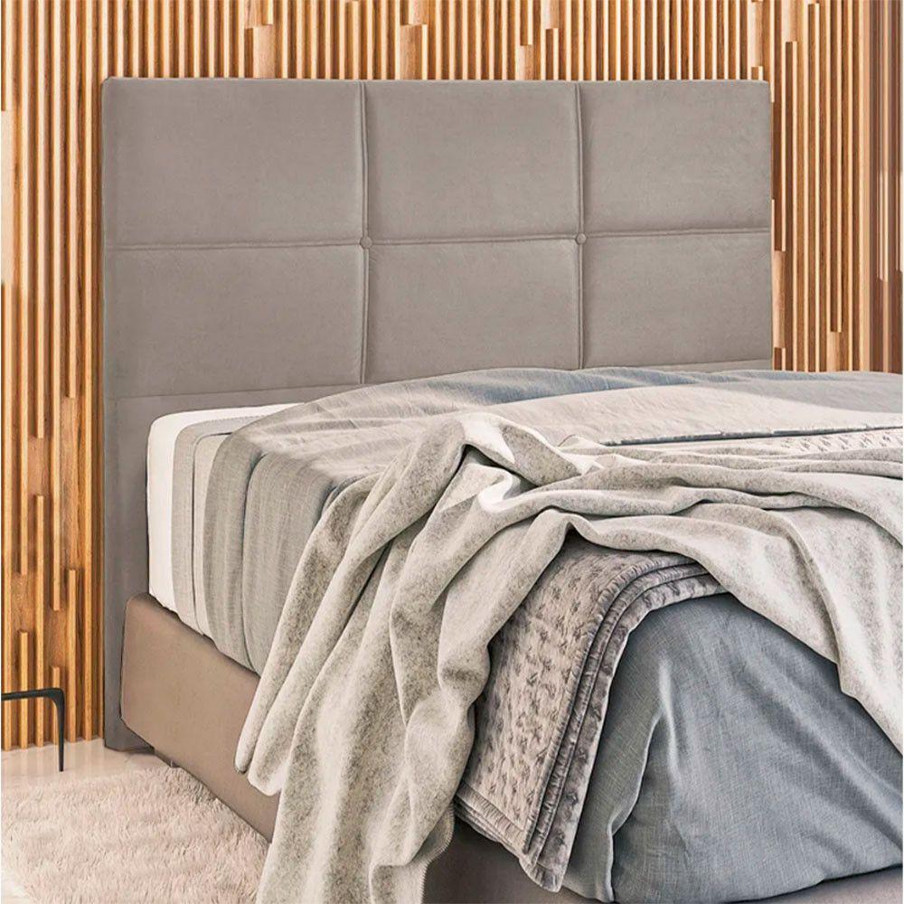 Cabeceira Estofada Milena 1,60 Queen Shop Das Cabeceira Bege Marfim - 5