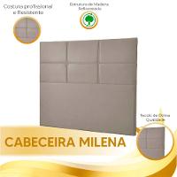 Cabeceira Estofada Milena 1,60 Queen Shop Das Cabeceira Bege Marfim - 3