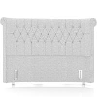 Cabeceira Cama Box Casal 140cm Estofada Meora P05 Linho Cinza Claro - 5