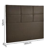 Cabeceira Estofada Milena 1,60 Queen Shop Das Cabeceiras Castor - 3