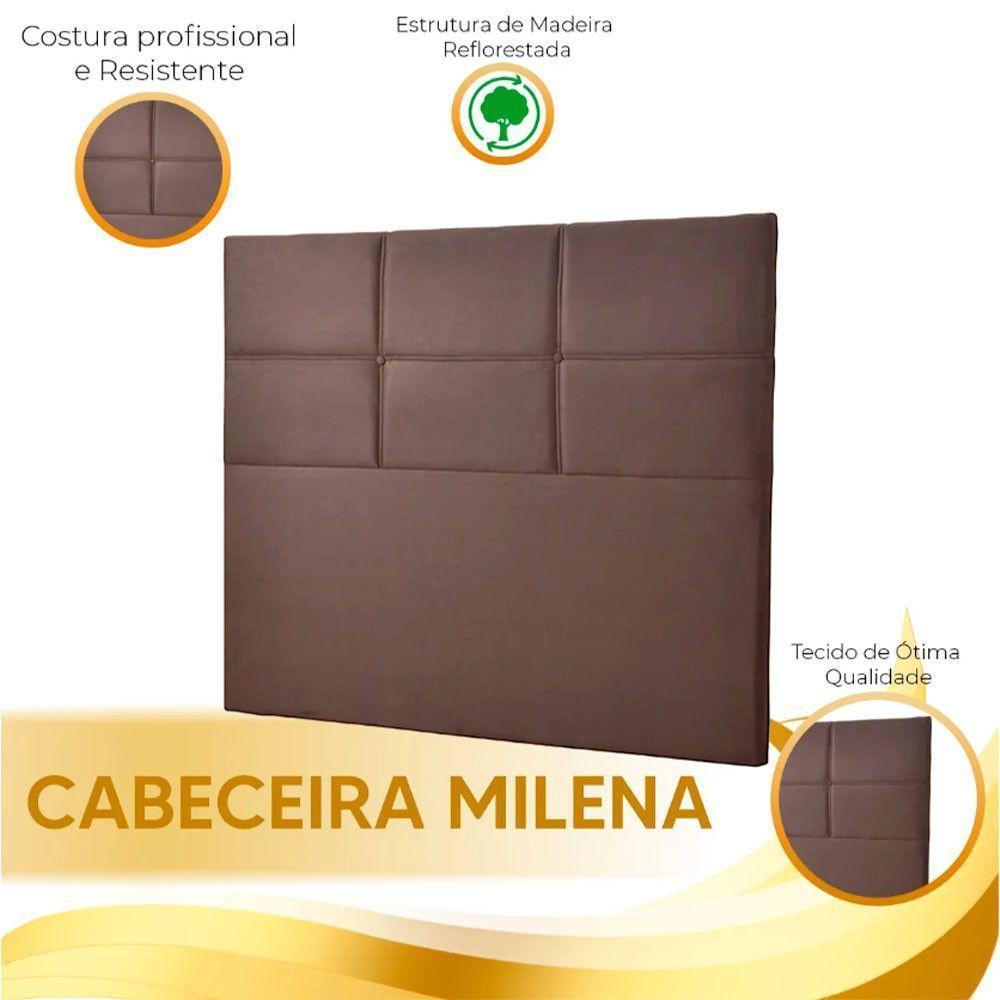 Cabeceira Estofada Milena 1,60 Queen Shop Das Cabeceiras Café - 3