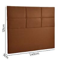 Cabeceira Estofada Milena 1,40 Casal Shop Das Cabeceiras Terracota - 3