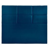 Cabeceira Estofada Milena 1,95 Veludo Shop Das Cabeceiras Azul - 1