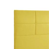 Cabeceira Estofada Milena 1,40 Casal Shop Das Cabeceiras Amarelo
