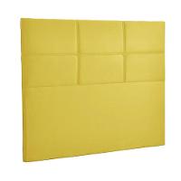 Cabeceira Estofada Milena 1,40 Casal Shop Das Cabeceiras Amarelo - 6