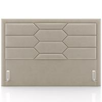 Cabeceira Cama Box Casal 140cm Estofada Nora P05 Veludo Bege - 5