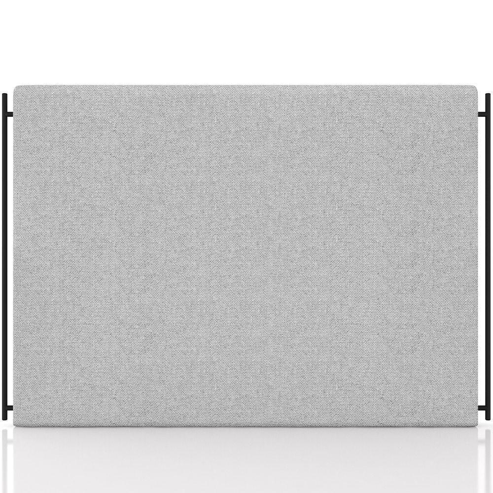 Cabeceira Cama Box Casal 140cm Estofada Goya P05 Linho Cinza Claro - Lyam Decor - 5