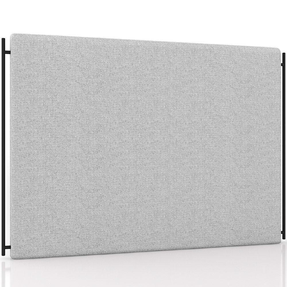 Cabeceira Cama Box King 195cm Estofada Goya P05 Linho Cinza Claro - Lyam Decor - 1