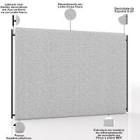 Cabeceira Cama Box King 195cm Estofada Goya P05 Linho Cinza Claro - Lyam Decor - 7