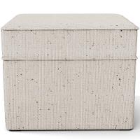 Poltrona De Amamentação Com Balanço E Puff Mavie L02 Linho Cru - Lyam Decor - 6