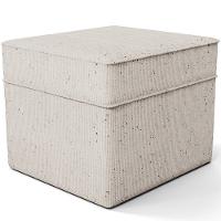 Poltrona De Amamentação Com Balanço E Puff Mavie L02 Linho Cru - Lyam Decor - 7