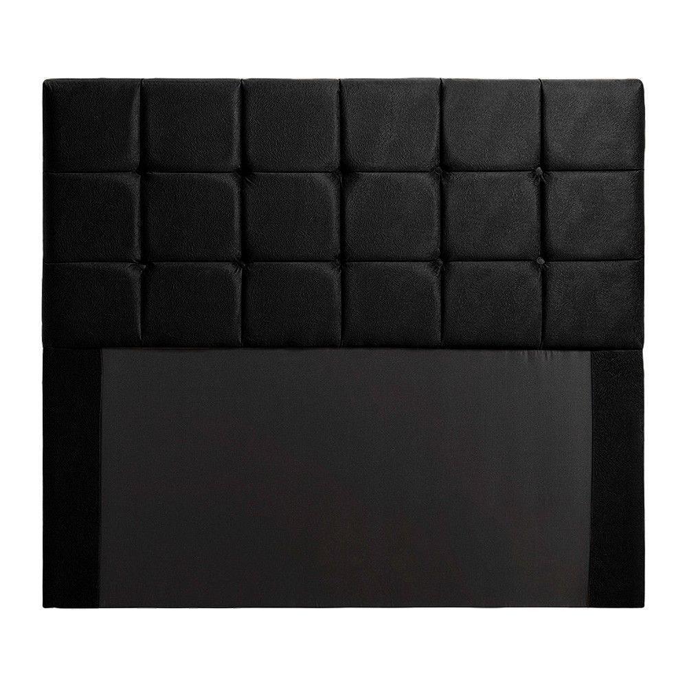 Cabeceira Cama Box Queen 1,60 Julia Preto Shop Das Cabeceira Preto - 3