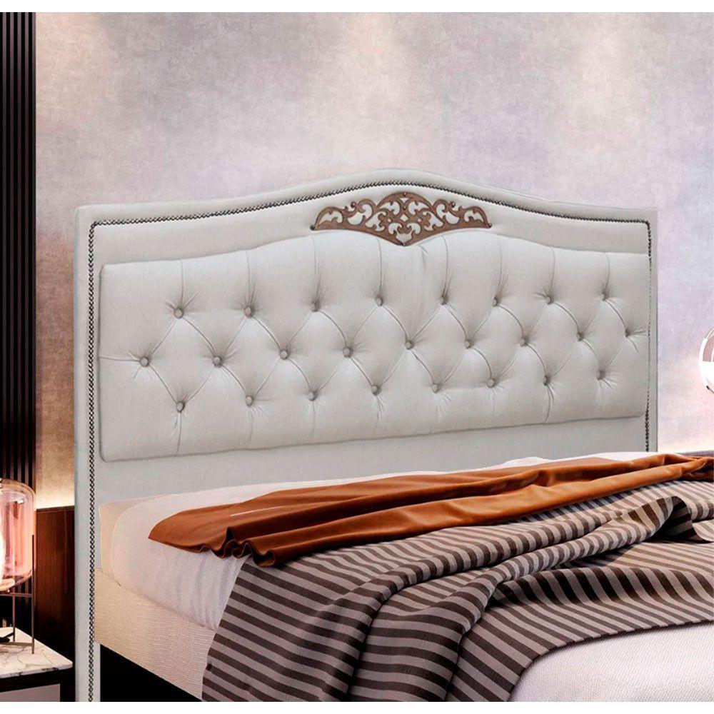 Cabeceira Holanda 1,40 Casal Linho Shop Das Cabeceiras Carvalho - 4