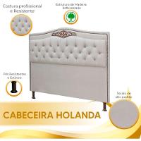 Cabeceira Holanda 1,40 Casal Linho Shop Das Cabeceiras Carvalho - 2