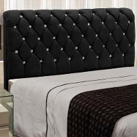 Cabeceira Fernanda 1,95 King Size Shop Das Cabeceiras Preto - 2