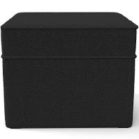 Poltrona De Amamentação Com Balanço E Puff Mavie L02 Bouclê Preto - Lyam Decor - 6