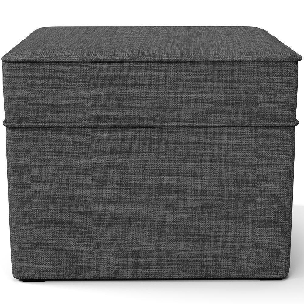 Poltrona De Amamentação Com Balanço E Puff Mavie L02 Linho Cinza Escuro - Lyam Decor - 6