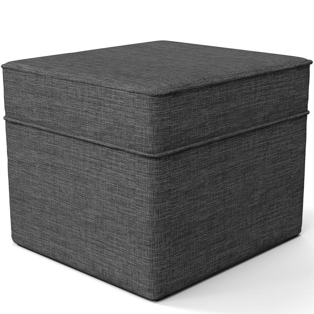 Poltrona De Amamentação Com Balanço E Puff Mavie L02 Linho Cinza Escuro - Lyam Decor - 7