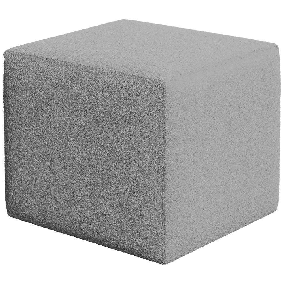 Poltrona De Amamentação Com Balanço E Puff Ravena W01 Bouclê Cinza - Lyam Decor - 7