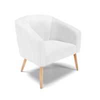 Kit 1 Namoradeira 2 Lugares E 2 Poltronas Branco Pés Palito - 3