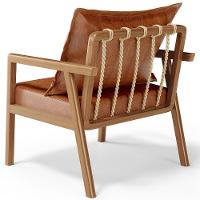 Poltrona Decorativa Para Sala De Estar E Living Alícia B04 Couríssimo Camel - 5