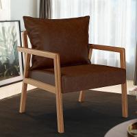 Poltrona Decorativa Para Sala De Estar E Living Alícia B04 Couríssimo Marrom - 7