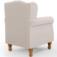 Poltrona De Amamentação Yara P02 Com Puff Paris Luis Xv L02 Bouclê Creme - Lyam Decor - 2