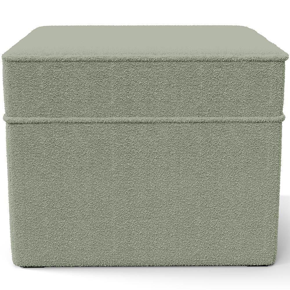 Poltrona De Amamentação Com Balanço E Puff Mavie L02 Bouclê Oliva - Lyam Decor - 6