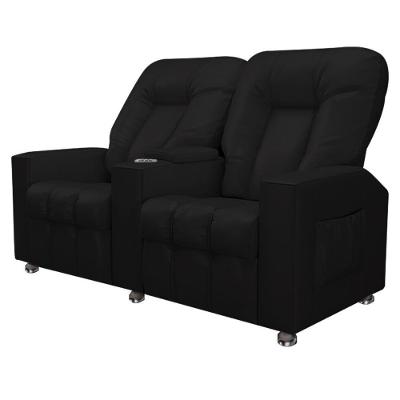 Poltrona Reclinável 2 Lugares Romeo F05 Facto Preto Lyam Decor