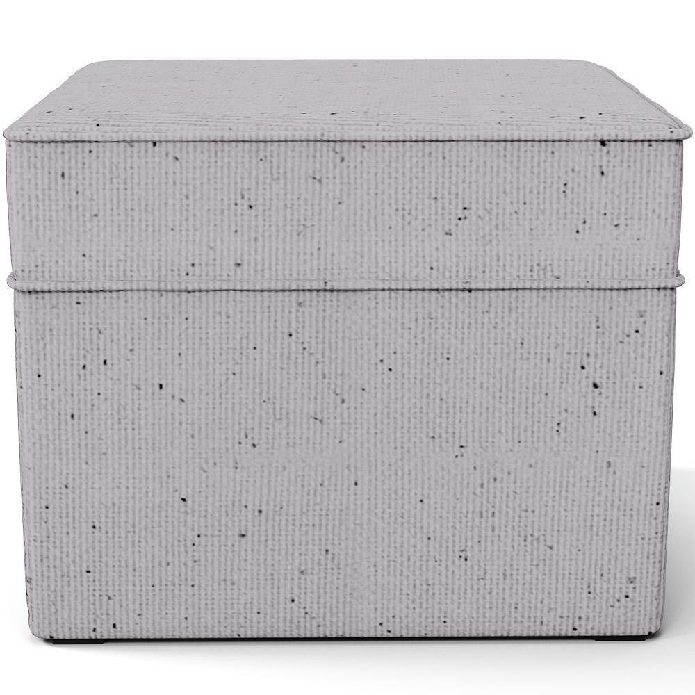 Poltrona De Amamentação Com Balanço E Puff Mavie L02 Linho Cinza - Lyam Decor - 6