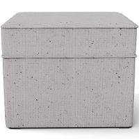 Poltrona De Amamentação Com Balanço E Puff Mavie L02 Linho Cinza - Lyam Decor - 6